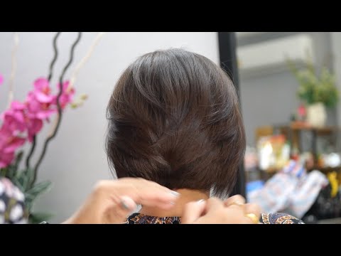 Beautiful slide bob haircut tutorial ตัดผมสั้นผมบ๊อบสไลด์