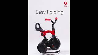 Q Play Ant Folding Trike Red - Smyths Toys