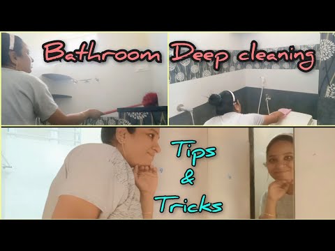 Bathroom Deep cleaning with tips and tricks ll my monthly bathroom Deep cleaning