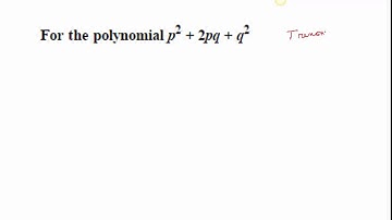 Review Quiz Factoring Polynomials