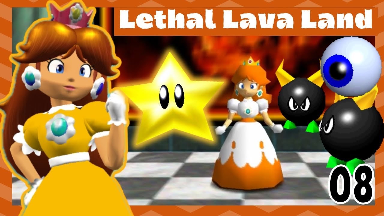 ✿ Super Princess Daisy 64 - Part 8 (Lethal Lava Land) ✿ - YouTube