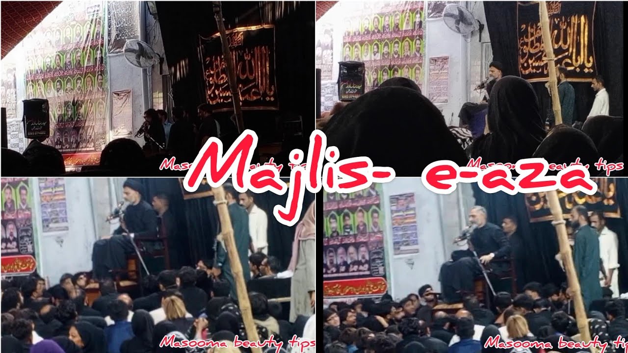 majlis -e-aza learning about shia|Masooma beauty tips|Allama Nusrat ...