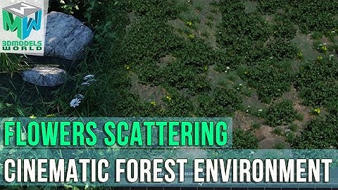Part 12: Flowers Scattering - Maya Arnold Cinematic Forest Environment Tutorial