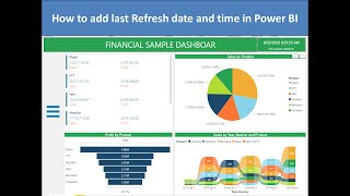 Useful tip || How to add last updated datetime in Power BI report||Best practice to use in Real time