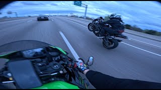 BIKERS MEET ON THE HIGHWAY | zx6r X s1000rr FT. s1k.mag