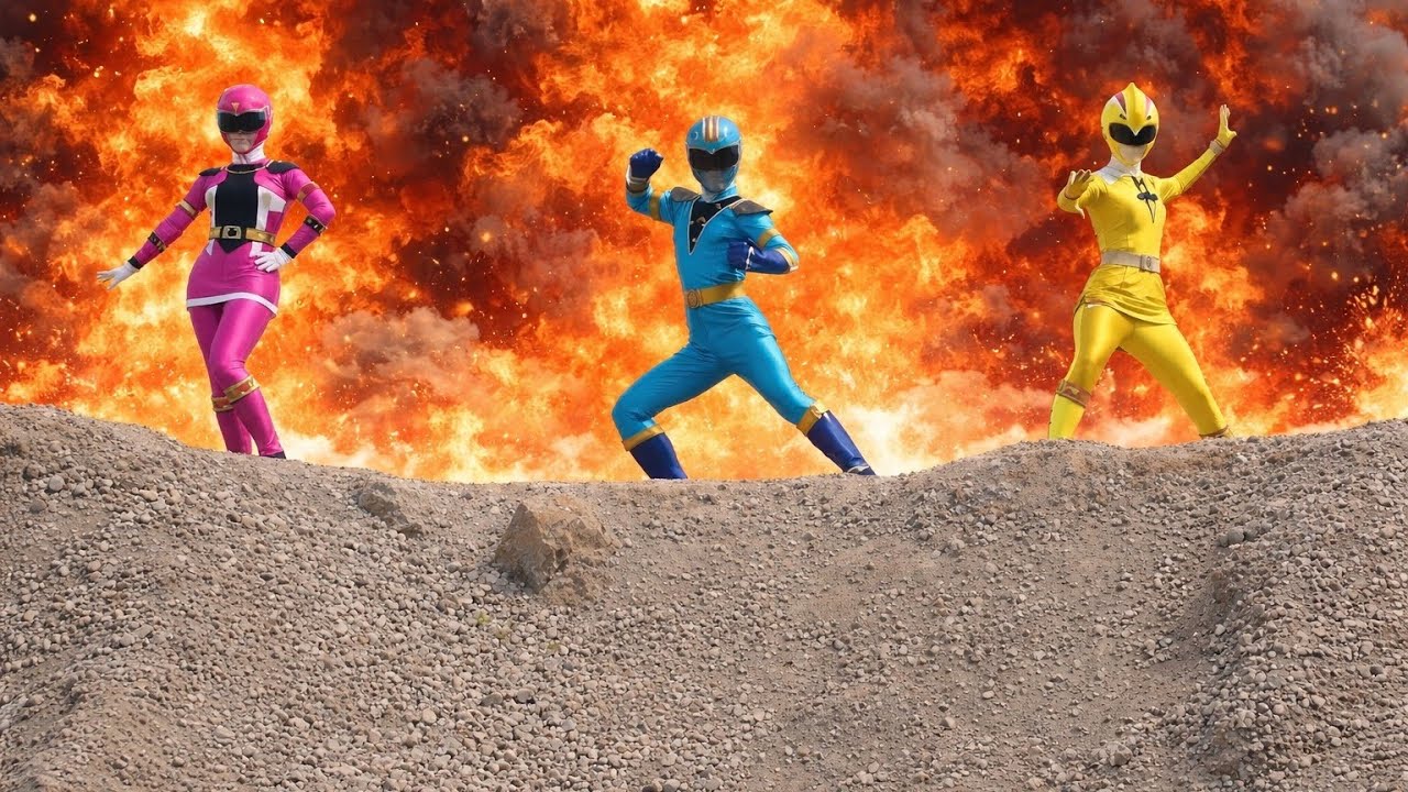 スーパー・ヒロインたちは秘密の戦いをしましたが、敵がとても強かったので負けてしまいました。