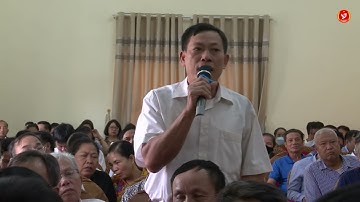 Đại biểu HĐND tỉnh và đại biểu HĐND huyện Vĩnh Tường tiếp xúc cử tri sau kỳ họp