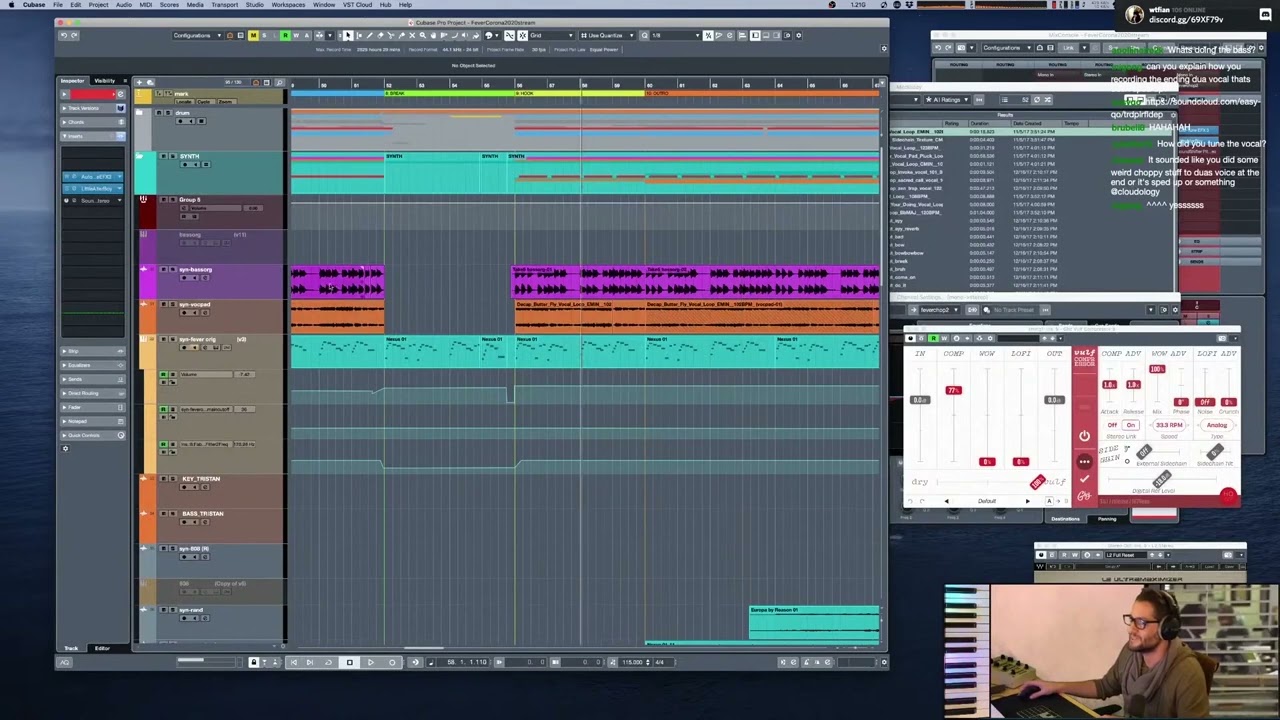 Ian Kirkpatrick producing 808s & Bass for Dua Lipa - Fever