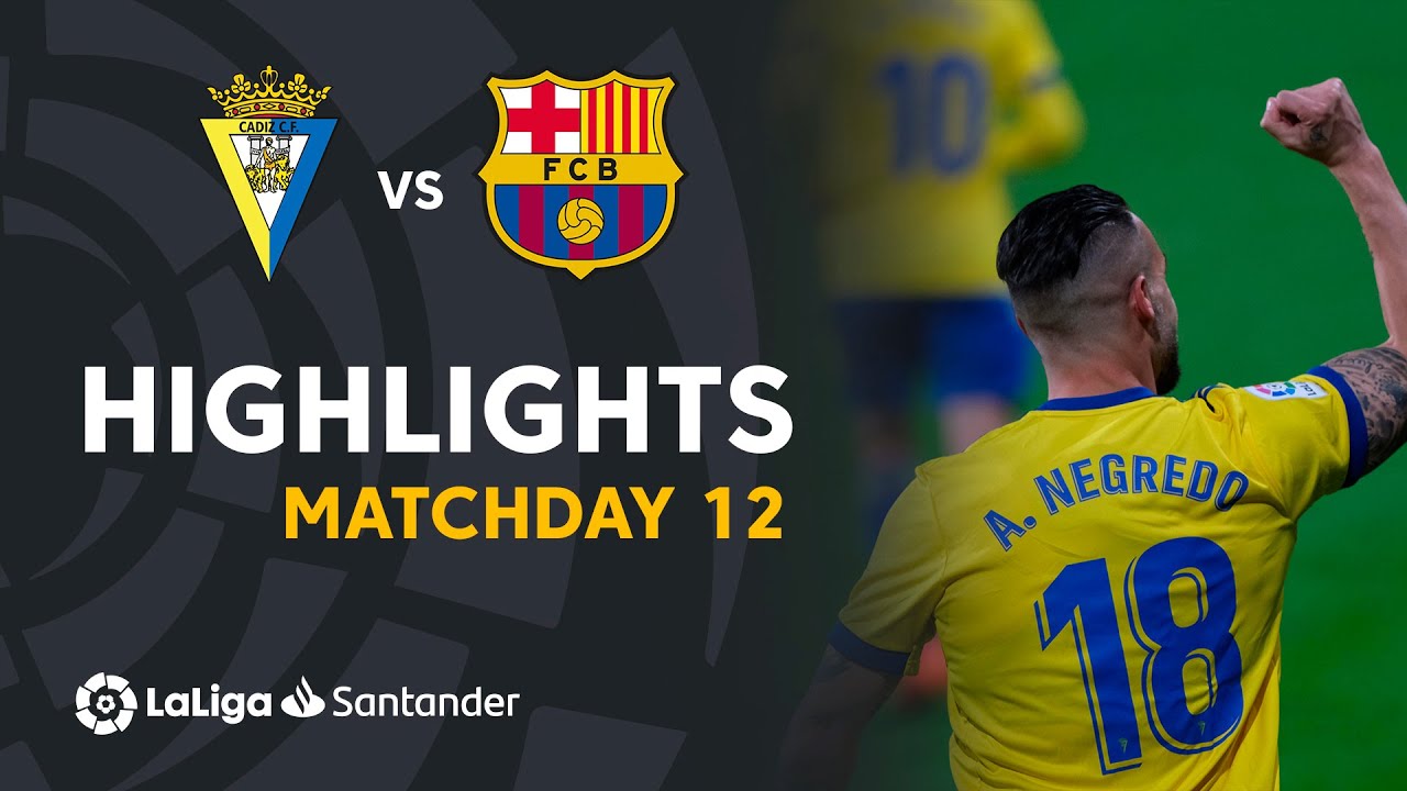 Highlights Cádiz CF vs FC Barcelona (2-1)