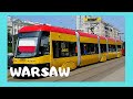 WARSAW: Riding the modern 🚈 trams (scenic views!), Poland