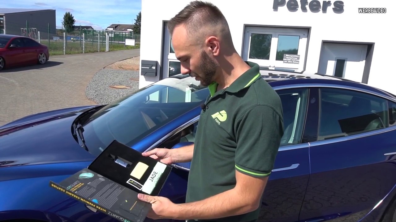 Tesla Model 3 Neuwagen Lackdefekte entfernen & Keramikversiegelung | Puris 9H Jade Quartz