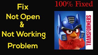 How to Fix Angry Birds Transformers Not Working Problem Android & Ios - Not Open Problem Solved screenshot 4