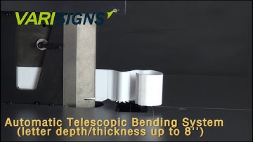 Channel Letter Bender Machine with V-notch & Flanging for .040