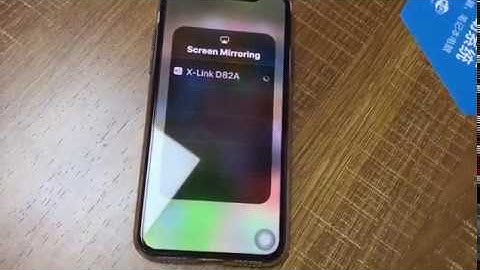 iPhone X screen mirroring operate steps for Car wifi display mirrorlink