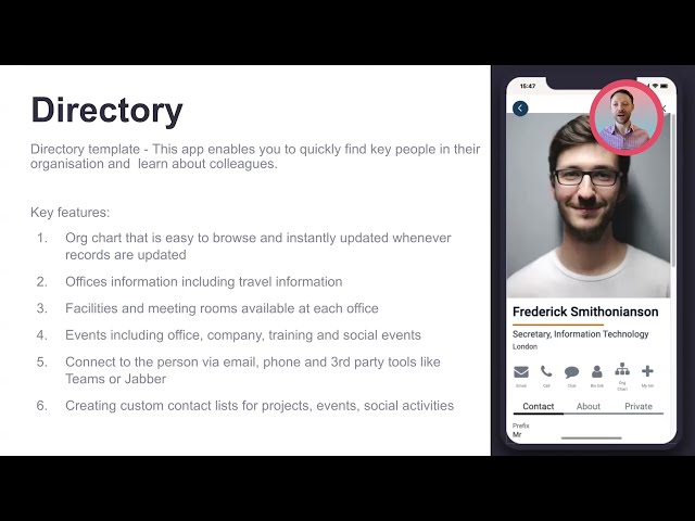 Fliplet Directory app demo