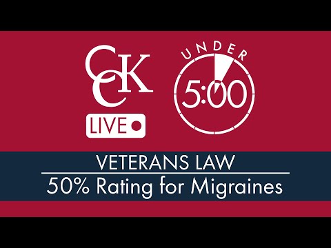 How to Get a 50% VA Rating for Migraines