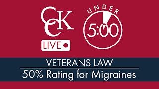 How to Get a 50% VA Rating for Migraines