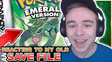 Reacting To My 12 Year Old Pokemon Emerald Save File