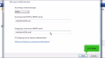 7) How to setup an email account in Windows Vista Mail by Gecko Websites