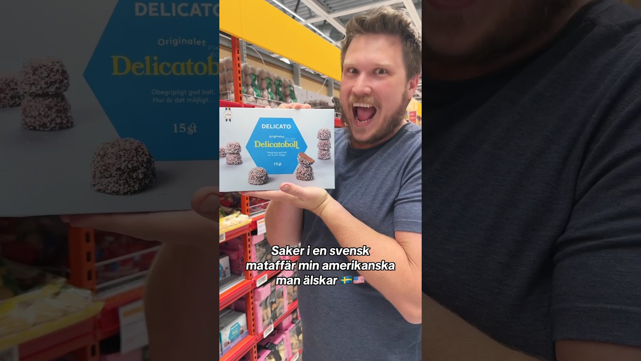 Saker i en svensk mataffär min amerikanska man älskar 🇸🇪🇺🇸