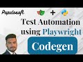 Playwright Codegen | Python Playwright Test Automation for Beginners (2025)