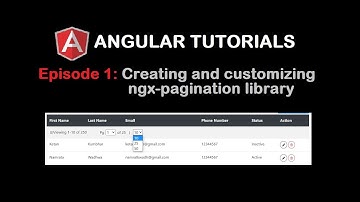 Angular Tutorials: Creating and Customizing Components in ngx-pagination library