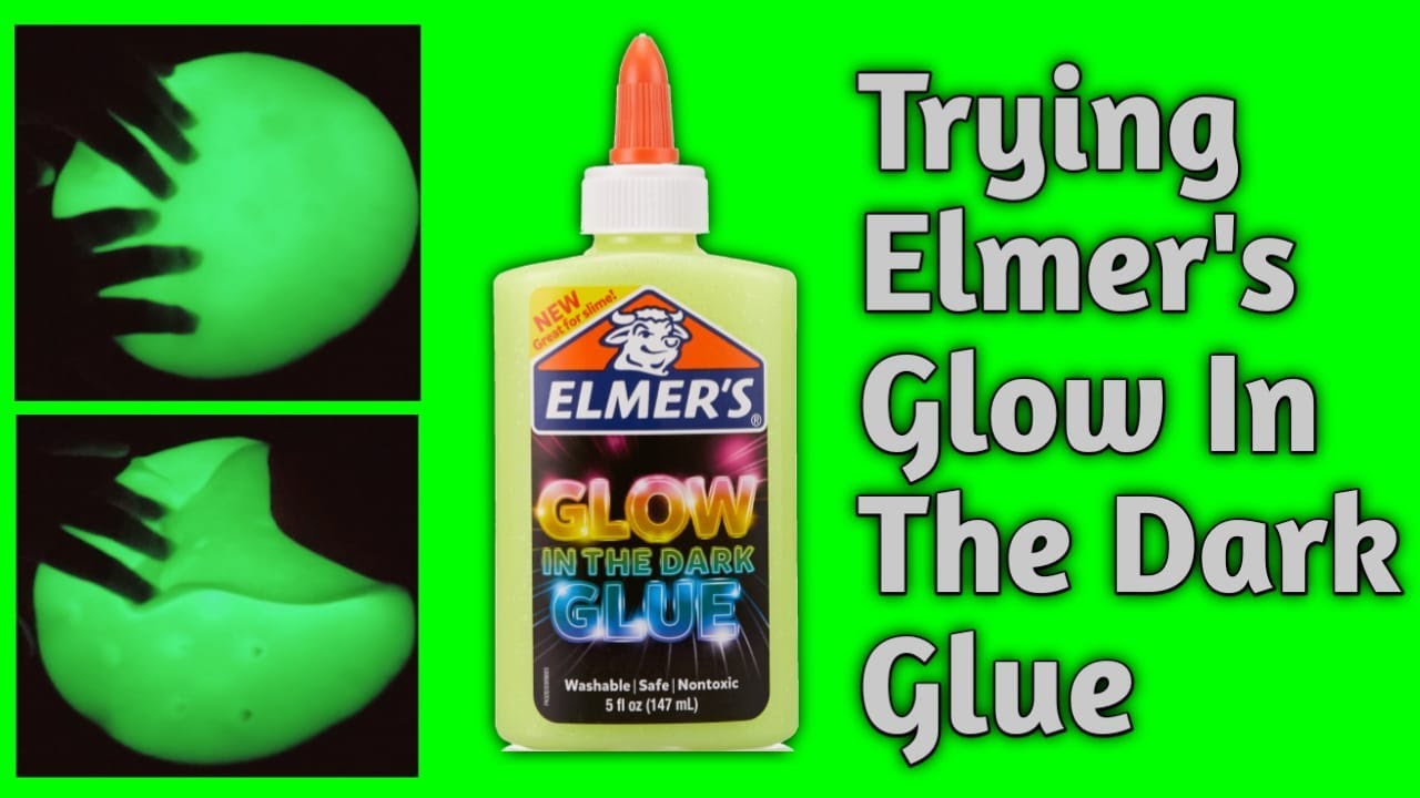#ASMR #Slime Trying Elmer's Glow In The Dark Glue #12 - YouTube