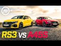 Audi RS3 Sportback vs Mercedes-AMG A45S: £60k 400bhp 4x4 hyper-hatch showdown | Top Gear