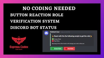 Discord Tutorials: Discord Button Reaction & Verification Roles & Auto Discord Bot Status Tutorials