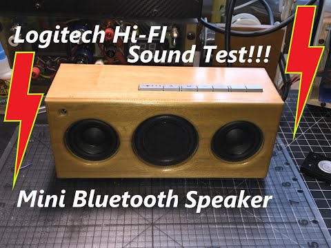 (Sound Test) DIY Logitech Pure Fi Anywhere 2 Rebuild & Mini Bluetooth Speaker Upgrade Conversion