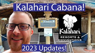 Sandusky Kalahari - INDOOR CABANA REVIEW!
