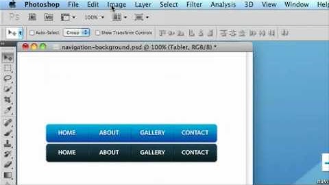 Designing a CSS Sprite navigation bar -- Part 1