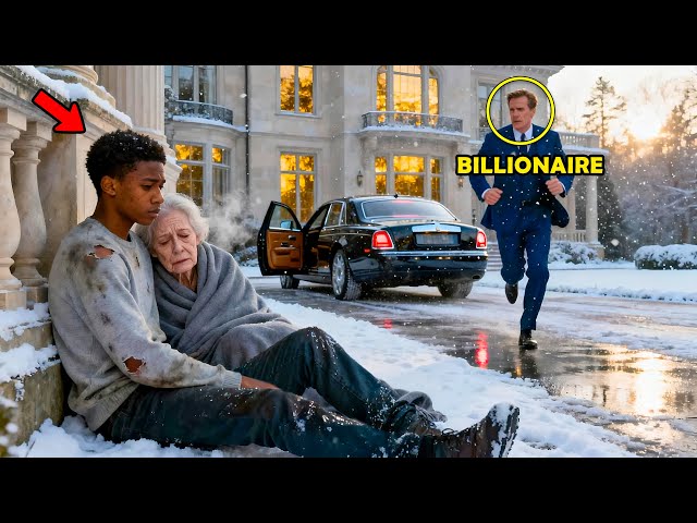 Billionaire Is Shocked to See His Mother Leaning on a Homeless Teen, He  Rushes Over and... - YouTube