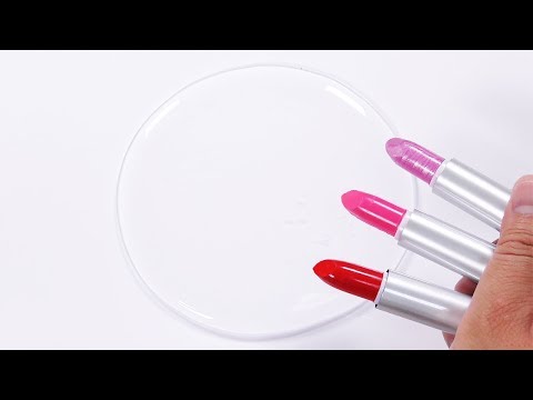 【DIY】化粧品でメイクアップスライムを作る#2【slime ASMR】