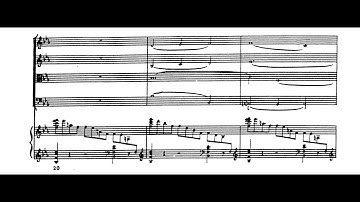 Pyotr Ilyich Tchaikovsky - Adagio Molto for String Quartet and Harp (1863-64) [Score-Video]