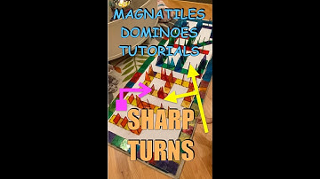Magnatiles Dominoes tutorial 5 - Sharp Turns