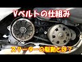 Ｖベルトの仕組み【スクーターの駆動とは？】