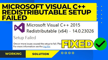 How To Fix Microsoft Visual C++ 2015 Redistributable Setup Failed Unexpected Error 0x80004005
