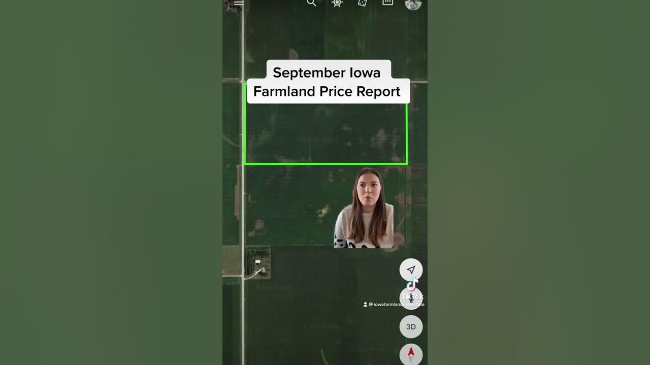 September Iowa Land Prices Average Price per acre YouTube