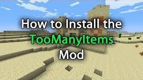 how to install toomanyitems 1.3.1 on minecraft