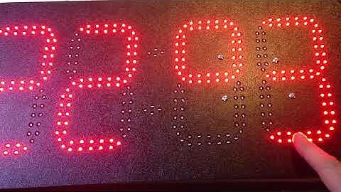 Reloj LED Hora Minutos Temperatura Video 3 de 3 - www.LEDFACIL.com.ar