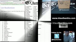 KTAuthentics - 2015 Bowman Baseball Jumbo 8 Box Case Random Team Break #1 - Results