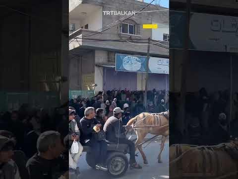 Palestinezët e zhvendosur të tubuar ne Rafah