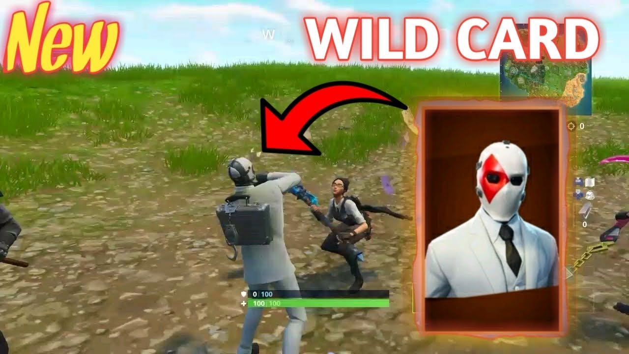 FORTNITE PLAYERS REACTION TO *NEW* WILD CARD SKIN!!!