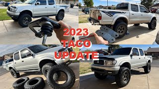 1st GEN TACOMA 2023 UPDATE (SPC UCA's, Maxtrax shakles, and Big MT tires!)