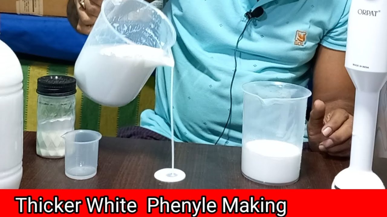 Thicker White Phenyle Making @householdproduct02