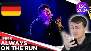 Always on the Run - Isaak Reaction | Germany Eurovision 2024 🇩🇪