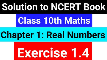 Exercise 1.4 Real Numbers Class 10th Maths NCERT Book Solutions