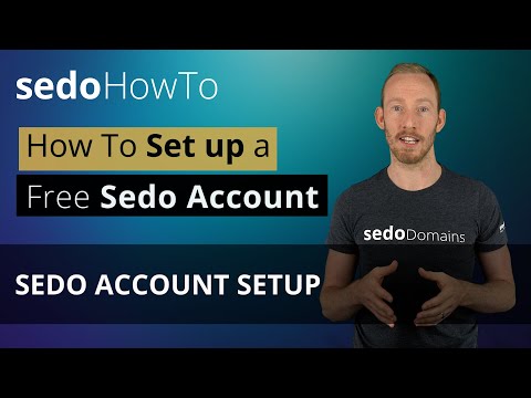 How to Setup a Sedo Account - Buy, Park, Sell, Domains