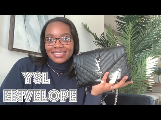 Unboxing and try on of the Saint Laurent Envelope Bag 🖤 #unboxing #ha